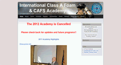 Desktop Screenshot of afoamacademy.com